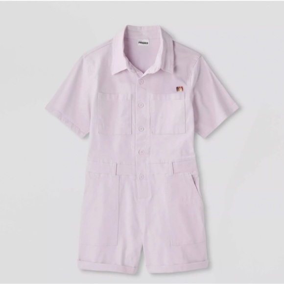 Light Purple Lavender Romper - Picture 1 of 9